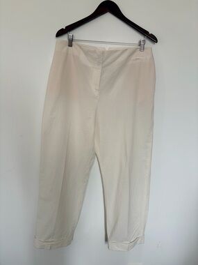 Fabiana Filippi Pinstripe Cotton-Blend Trousers Pants - XL
